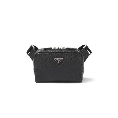 PRADA LARGE LEATHER SHOULDER BAG 2VH181 (24*16.5*7cm) 